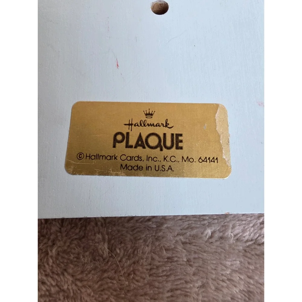 Hallmark vintage wooden